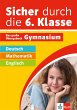 Sicher durch die 6. Klasse - Deutsch,... - Bild 1