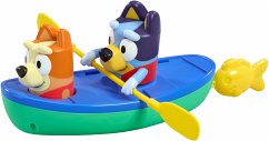 Cover Bluey Kanu. Schau Bluey und Bingo zu, wie Sie über das Wasser Paddeln.