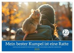 Mein bester Kumpel ist eine Ratte (Wandkalender 2025 DIN A2 quer), CALVENDO Monatskalender - Calvendo;Waurick, Kerstin