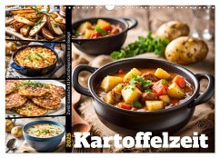 Kartoffelzeit - Zwölf klassische KI Kartoffelgerichte mit Rezept (Wandkalender 2025 DIN A3 quer), CALVENDO Monatskalender - Calvendo;Schimak, Fred