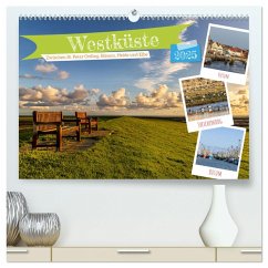 Westküste - Zwischen St. Peter Ording, Büsum und Elbe (hochwertiger Premium Wandkalender 2025 DIN A2 quer), Kunstdruck in Hochglanz - Calvendo;Jackisch, Ute