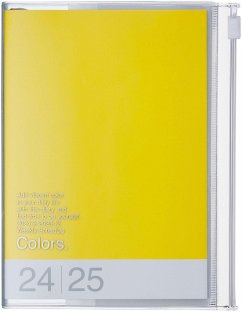 MARK'S 2024/2025 Taschenkalender A6 vertikal, COLORS // Yellow