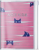 MARK'S 2024/2025 Taschenkalender A6 vertikal, Cats // Pink