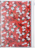 MARK'S 2024/2025 Taschenkalender B6 vertikal, Flower Pattern // Red