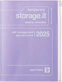 MARK'S 2024/2025 Taschenkalender A5 vertikal, Storage it // Purple