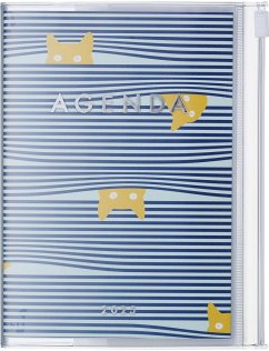 MARK'S 2024/2025 Taschenkalender A6 vertikal, Cats // Blue