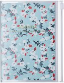MARK'S 2024/2025 Taschenkalender A6 vertikal, Flower Pattern // Turquoise
