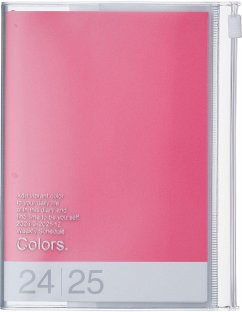 MARK'S 2024/2025 Taschenkalender A6 vertikal, COLORS // Pink