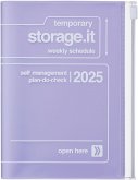 MARK'S 2024/2025 Taschenkalender A6 vertikal, Storage it // Purple