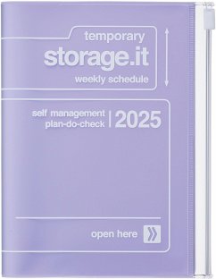 MARK'S 2024/2025 Taschenkalender A6 vertikal, Storage it // Purple