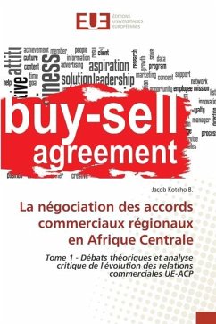 La négociation des accords commerciaux régionaux en Afrique Centrale - Kotcho B., Jacob