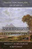 Inscription de Thoutmôsis II (eBook, ePUB)