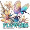 Birds and Flowers Coloring Book for... - Bild 1