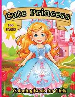 Cute Princess Coloring Book - Tobba