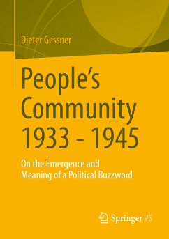 People's Community 1933 - 1945 (eBook, PDF) - Gessner, Dieter