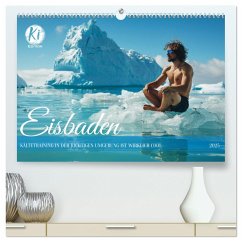 Eisbaden (hochwertiger Premium Wandkalender 2025 DIN A2 quer), Kunstdruck in Hochglanz