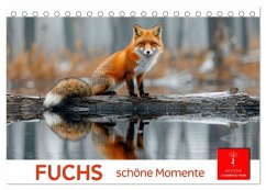 Fuchs - schöne Momente (Tischkalender 2025 DIN A5 quer), CALVENDO Monatskalender