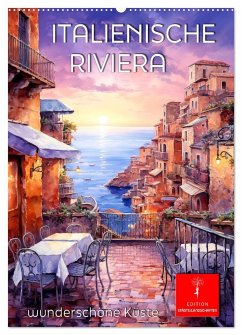 Italienische Riviera - wunderschöne Küste (Wandkalender 2025 DIN A2 hoch), CALVENDO Monatskalender