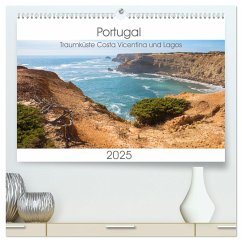 Portugal - Traumküste Costa Vicentina und Lagos (hochwertiger Premium Wandkalender 2025 DIN A2 quer), Kunstdruck in Hochglanz - Calvendo;SusaZoom