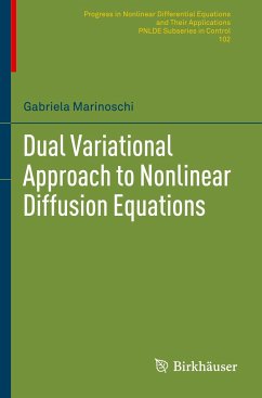 Dual Variational Approach to Nonlinear Diffusion Equations - Marinoschi, Gabriela