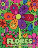 Flores - Libro de colorear con diseños grandes