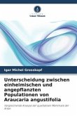 Unterscheidung zwischen einheimischen und angepflanzten Populationen von Araucaria angustifolia