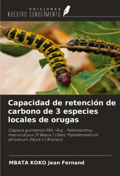 Cover Capacidad de retención de carbono de 3 especies locales de orugas