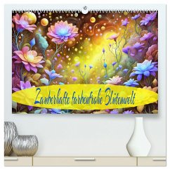 Zauberhafte farbenfrohe Blütenwelt (hochwertiger Premium Wandkalender 2025 DIN A2 quer), Kunstdruck in Hochglanz