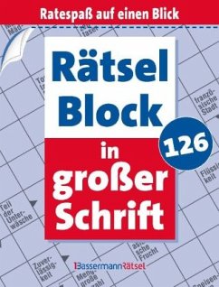 Rätselblock in großer Schrift 126 - Krüger, Eberhard