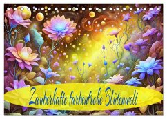 Zauberhafte farbenfrohe Blütenwelt (Tischkalender 2025 DIN A5 quer), CALVENDO Monatskalender