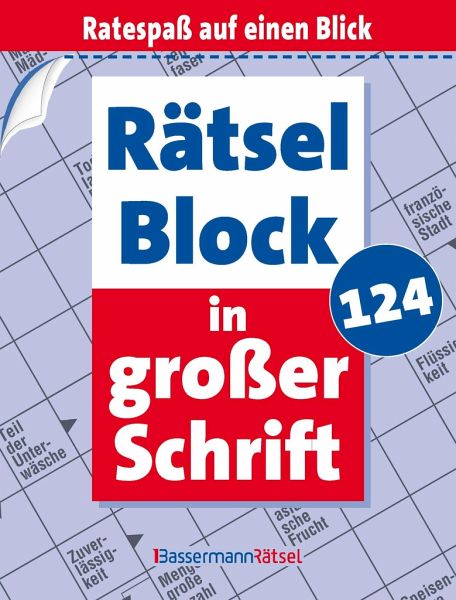 Rätselblock in großer Schrift 124 (5 Exemplare à 2,99 EUR) Rätselblock in großer Schrift 124 (5 Exemplare à 2,99 EUR)