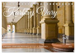 Karlovy Vary - Stadt der heilenden Quellen (Tischkalender 2025 DIN A5 quer), CALVENDO Monatskalender