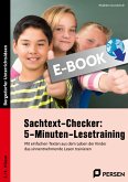 Sachtext-Checker: 5-Minuten-Lesetraining - GS (eBook, PDF)