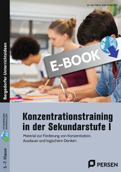 Konzentrationstraining in der Sekundarstufe I (eBook, PDF) - Halen, Liv van; Rosendahl, Julia