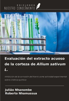 Cover Evaluación del extracto acuoso de la corteza de Allium sativum L.