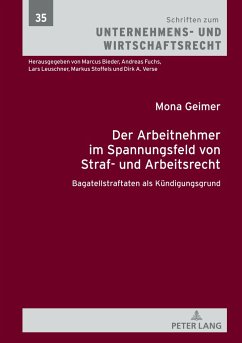 Der Arbeitnehmer im Spannungsfeld von Straf- und Arbeitsrecht - Geimer, Mona