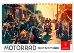 Motorrad tolle Momente (Tischkalender 2025 DIN A5 quer), CALVENDO Monatskalender - Calvendo;Roder, Peter