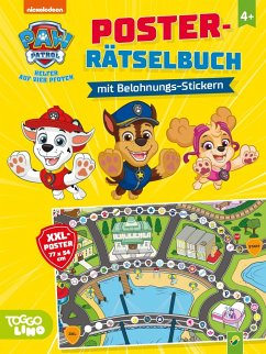 PAW Patrol Poster-Rätselbuch mit Belohnungs-Stickern - Schwager & Steinlein Verlag