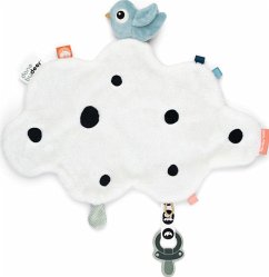 Baby-Kuscheltuch Happy clouds Blau