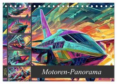 Motoren-Panorama (Tischkalender 2025 DIN A5 quer), CALVENDO Monatskalender