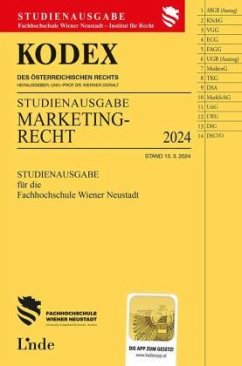 KODEX Studienausgabe Marketingrecht - Bichler, Jacqueline