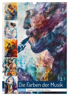 Die Farben der Musik (Wandkalender 2025 DIN A3 hoch), CALVENDO Monatskalender