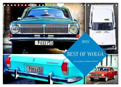BEST OF WOLGA - Der sowjetische Oldtimer GAZ-24 (Wandkalender 2025 DIN A4 quer), CALVENDO Monatskalender
