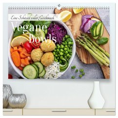 Vegane Bowls - Eine Schüssel voller Geschmack (hochwertiger Premium Wandkalender 2025 DIN A2 quer), Kunstdruck in Hochglanz