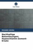 Nachhaltige Betonlösungen: Hyposchlamm-Zement-Ersatz