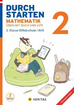 Durchstarten 2. Jahrgangsstufe - Mathematik - Mittelschule/AHS - Übungsbuch mit Lösungen und App - Olf, Markus
