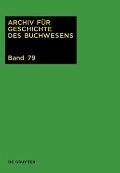 2024 / Archiv für Geschichte des Buchwesens Band 79