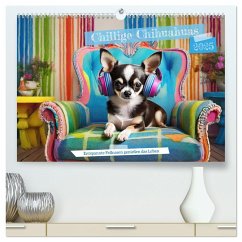 Chillige Chihuahuas - Entspannte Fellnasen genießen das Leben (hochwertiger Premium Wandkalender 2025 DIN A2 quer), Kunstdruck in Hochglanz - Calvendo;Verena Scholze, Fotodesign