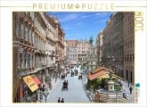 CALVENDO Puzzle Wien - Graben um 1900   1000 Teile Lege-Größe 64x48cm Foto-Puzzle für glückliche Stunden