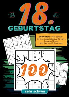 Cover 18. Geburtstag- Sudoku Geschenkbuch